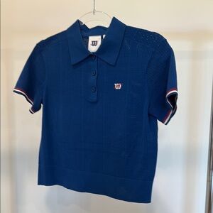 KITH Wilson Collab Blue Polo Shirt 🎾